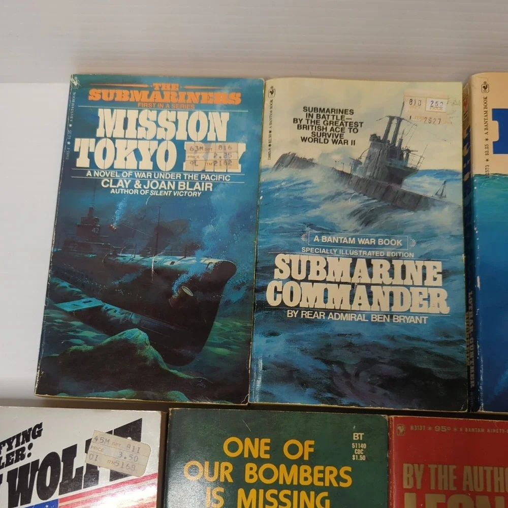 Wartime Combat WWII Novels (4) Submarine‎ (2) Air Force (2) Marine (1) OSS VTG